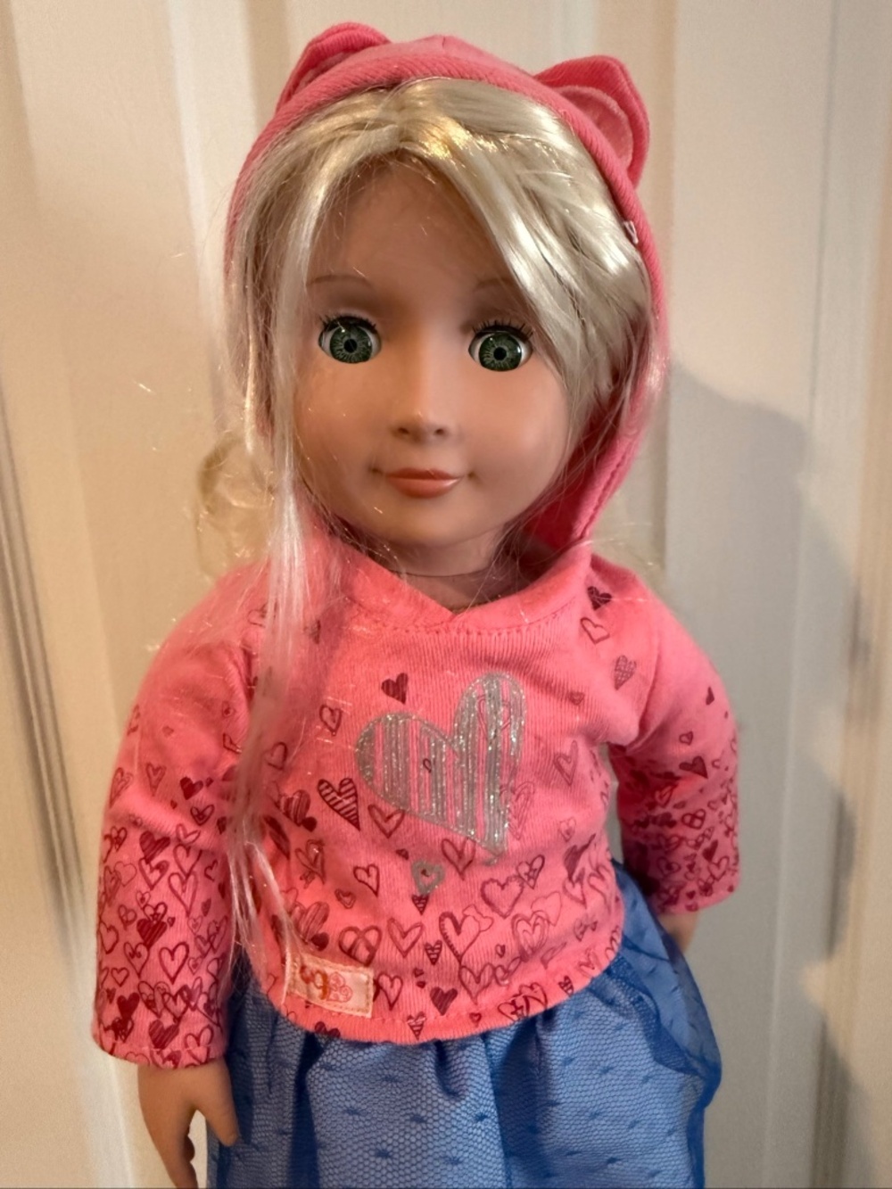 Our Generation 18 inch Doll with Blonde Hair and Green Eyes